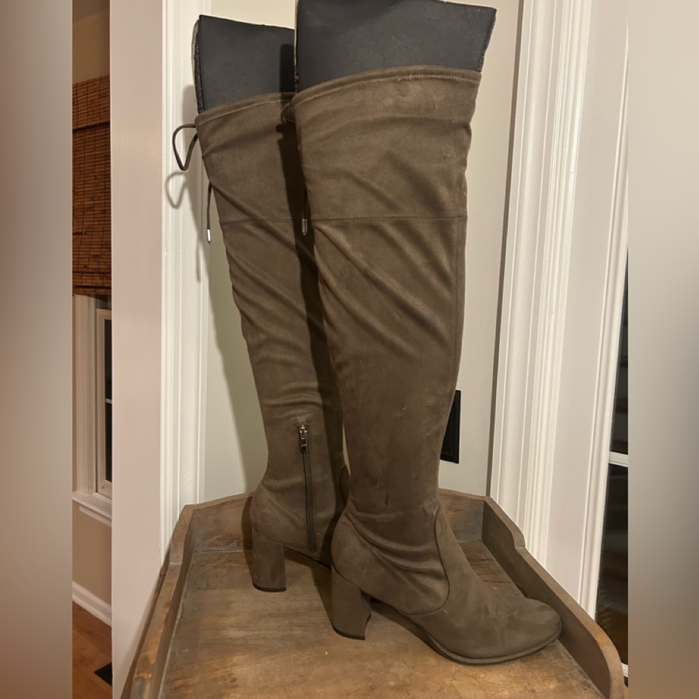 Marc Fisher Taupe Over-the-Knee Boots